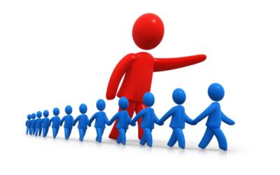 Picture of a leader and followers